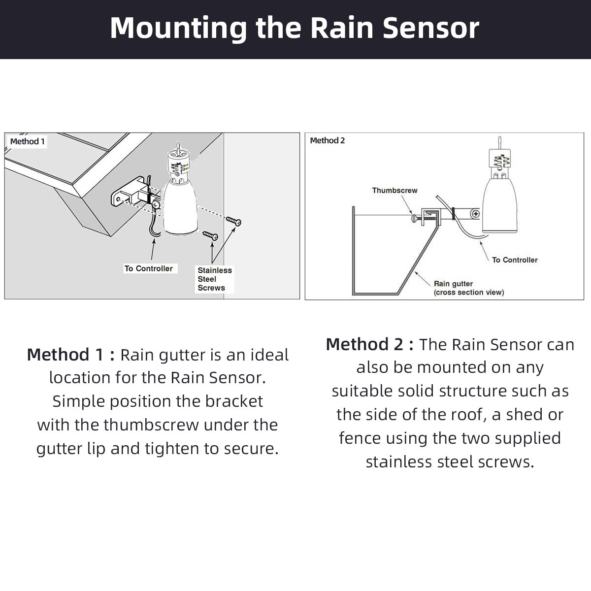 Mini Rain Sensor Automatically Interrupt Watering System for Garden Water Timer Home Irrigation #21103 - Aqualin Official Store