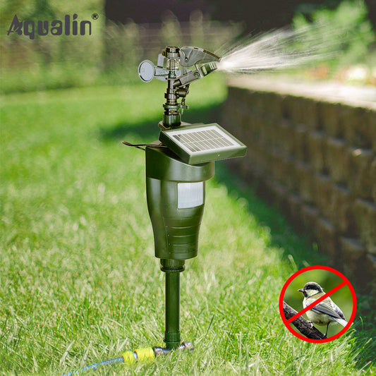 Solar Motion Eco-friendly Jet Spray Animal Repeller with Solar Panel Garden Pest Bird Control Repellent #31007 - Aqualin Official Store