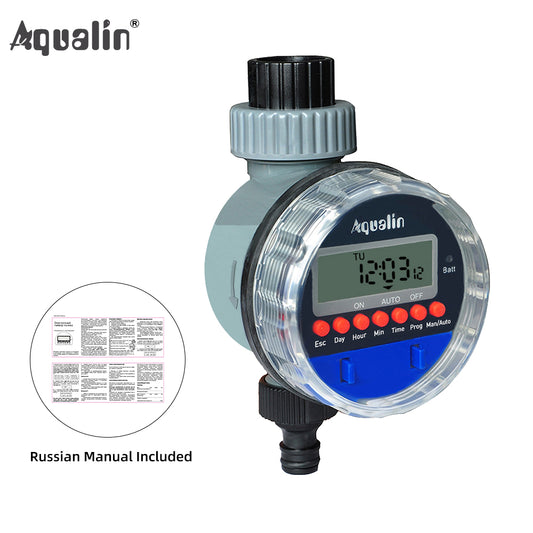 Automatic LCD Display Watering Timer Electronic   Ball Valve   Irrigation Controller#21026 - Aqualin Official Store