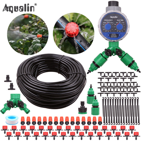 Aqualin 10M/25M/30M Garden 4/7mm Hose Drip Spray Watering Kits Home Yard Dripper Spray Nozzles Irrigation System #26301-12 - Aqualin Official Store