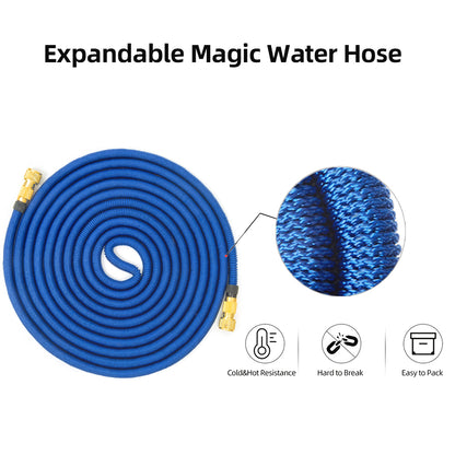 Garden Flexible Hose Garden Irrigation Expandable Magic Watering Pipe Double Latex High Pressure Car Wash Hose #WG60001 - Aqualin Official Store