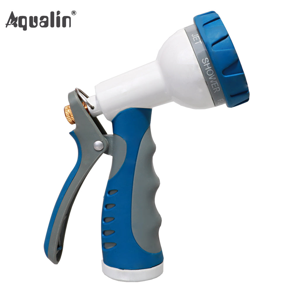 Garden 8 Adjustable Watering Patterns Turret Pistol Aluminum Turret Pistol Hose Spray Nozzle Car Wash  Water Spray Gun#23217 - Aqualin Official Store