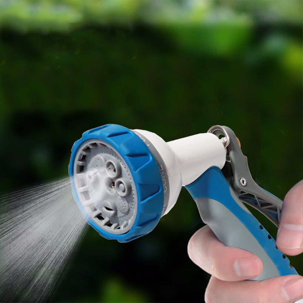 Garden 8 Adjustable Watering Patterns Turret Pistol Aluminum Turret Pistol Hose Spray Nozzle Car Wash  Water Spray Gun#23217 - Aqualin Official Store